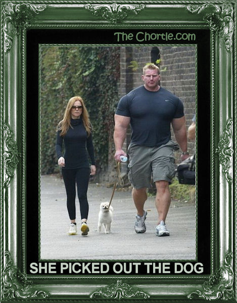 She picked out the dog