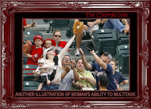 Another illustration of woman's ability to multitask