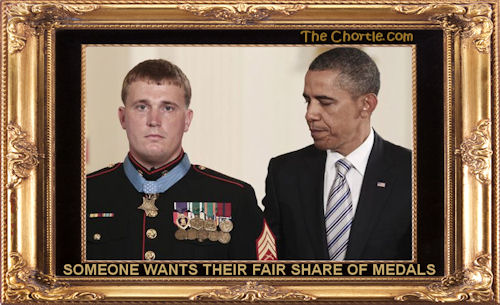Someone wants their fair share of medals