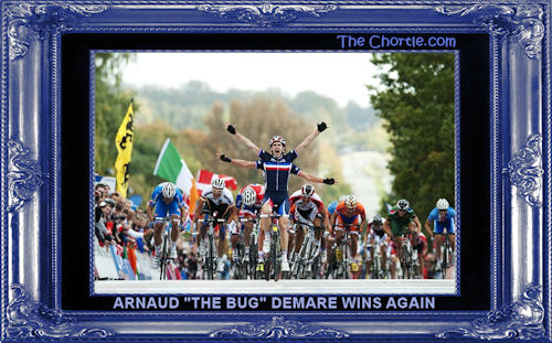 Arnold "The Bug" Demare wins again.