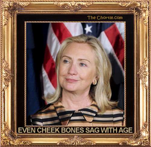 Even cheek bones sag with age