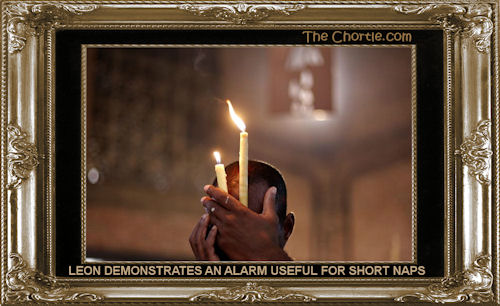 Leon demonstates an alarm useful for short naps