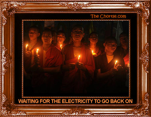 Waiting for the electricity to go back on