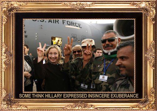 Some think Hillary expressed insincere exuberance