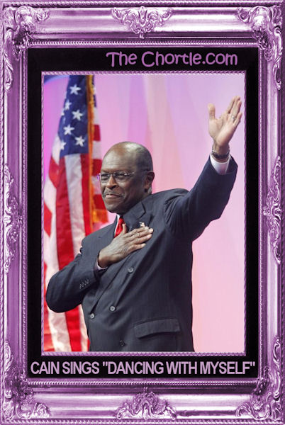 Cain sings "Dancing With Myself"