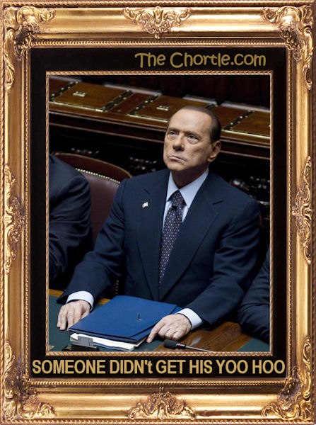 Someone didn't get his Yoo Hoo