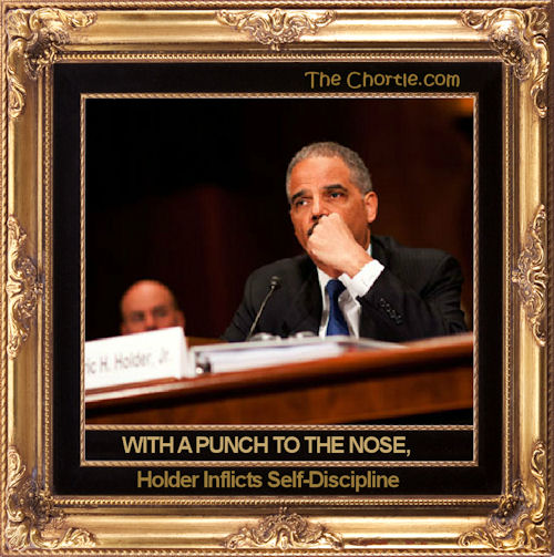 With a punch to the nose, Holder inflicts self-discipline