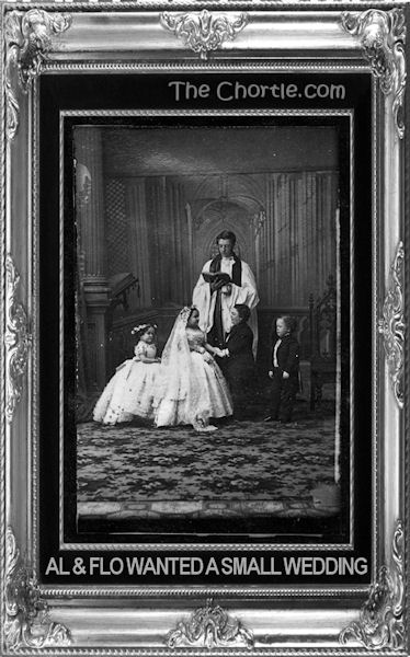 Al & Flo wanted a small wedding