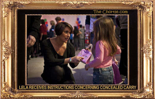 Lela receives instructions concerning concealed carry