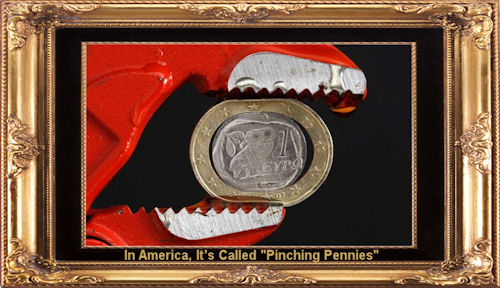 In America, it's called "penny pinching"