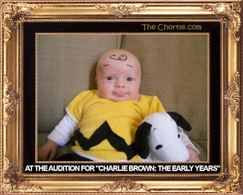 At the audition for "Charlie Brown: The Early Years"