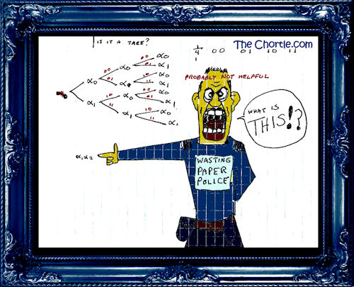 Wasting paper police