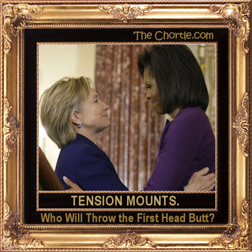 Tension mounts. Who will throw the first head butt?