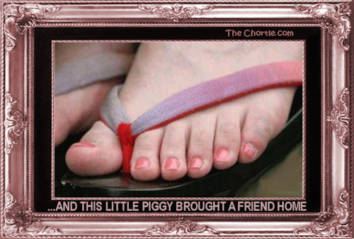 ...and this little piggy brought home a friend