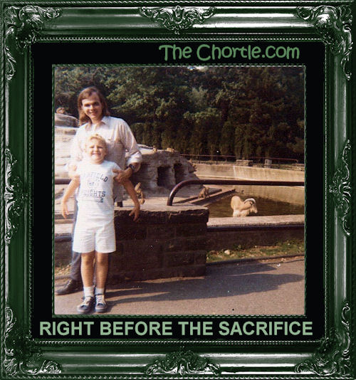 Right before the sacrifice