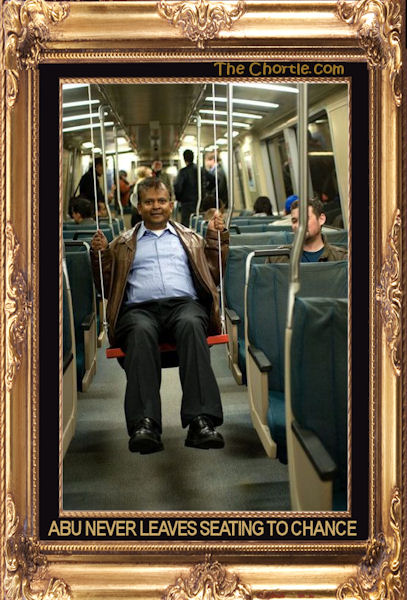 Abu never leaves seating to chance