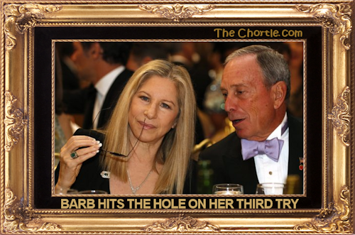 Barb hits the hole on her third try