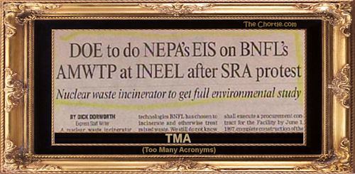 TMA (Too Many Acronyms)