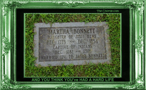 And you think you've had a hard life