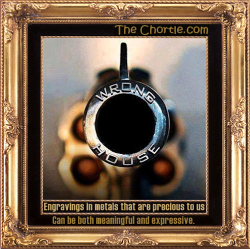 Engravings in metals that are precious to us can be both meaningful and expressive