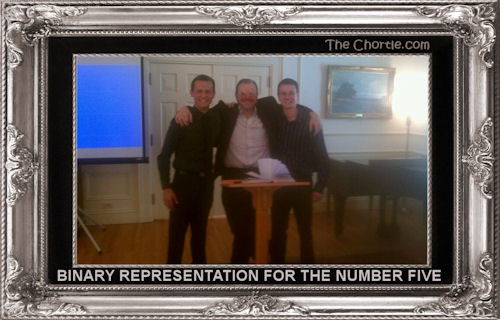 Binary representation for the number five