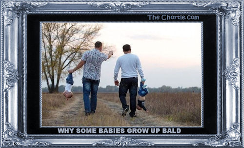 Why some babies grow up bald