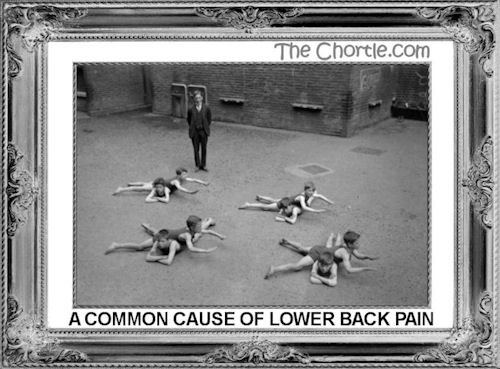 A common cause of lower back pain
