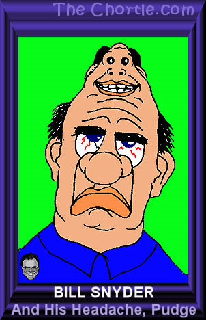Bill Snyder and his headache, Pudge.