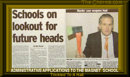 Administrative applications to the magnet school trickled to a halt.