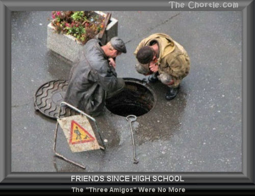 Friends since high school, the "Three Amigos" were no more