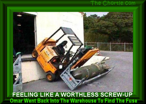 Feeling like a worthless screw-up, Omar went back into the warehouse to find the fuse