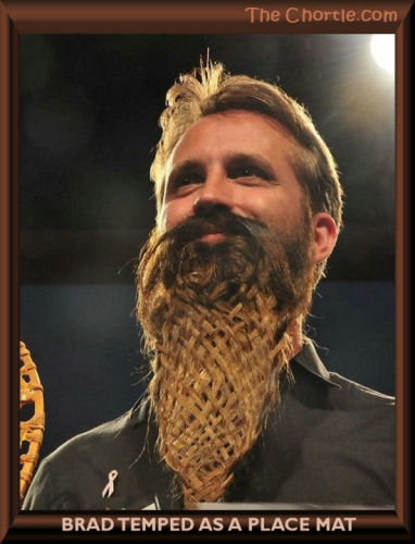 Brad temped as a place mat