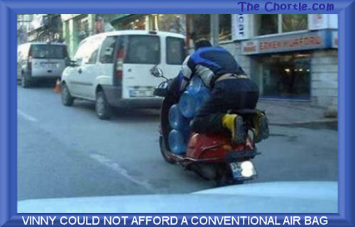 Vinny could not afford a conventional air bag