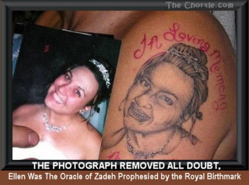 The photograph removed all doubt. Ellen was the Oracle of Zadeh prophesisied by the royal birthmark