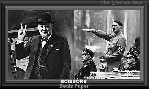 Scissors beats paper 