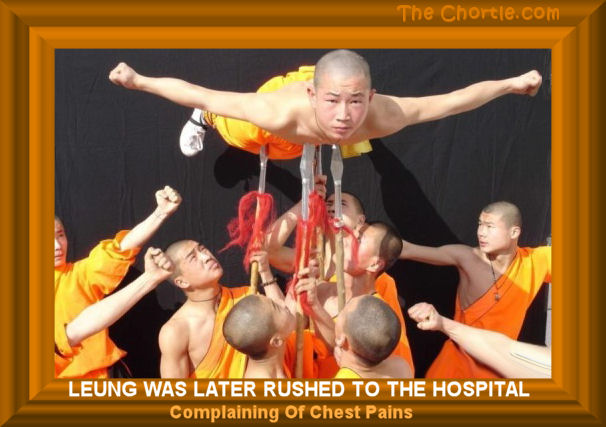 Leung was later rushed to the hospital complaining of chest pains