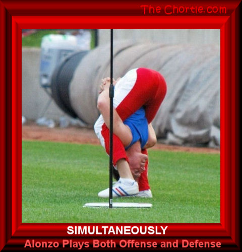 Simultaneously Alonzo plays both offense and defense