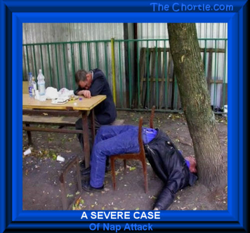 A severe case of nap attack