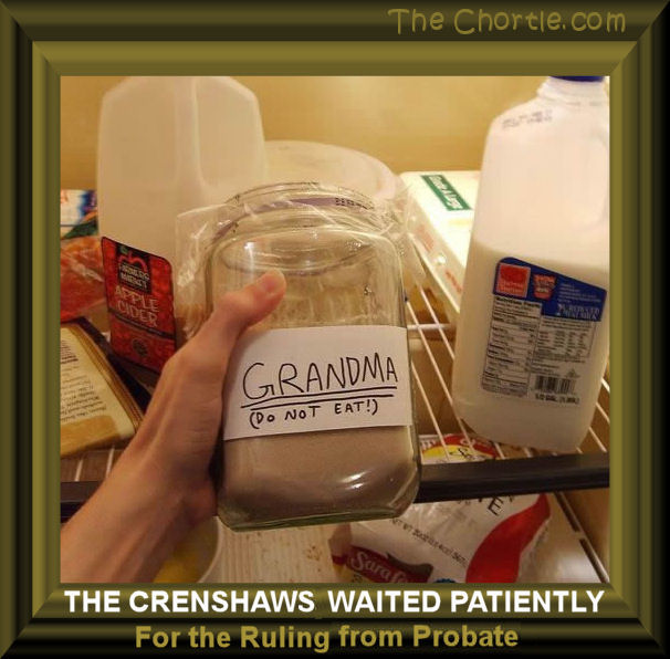 The Crenshaws waited patiently for the ruling from probate.