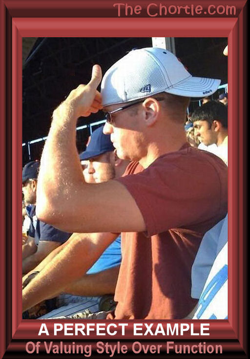 A perfect example of valuing style over function.