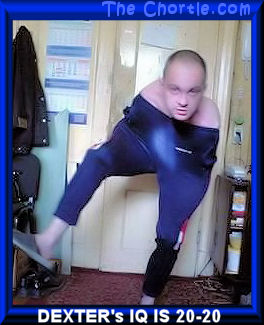 Dexter's IQ is 20-20