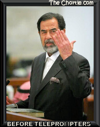 Before teleprompters