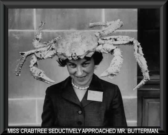 Agnus seductively approached Mr. Butterman.