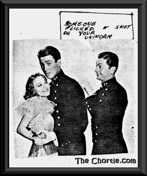 Someone flicked a snot on your uniform