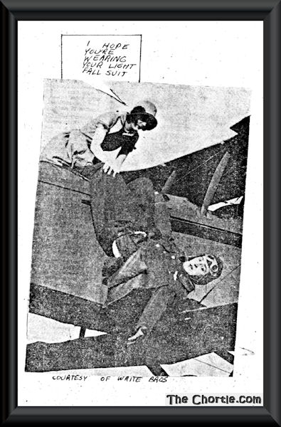 I hope you're wearing your light fall suit (Courtesy of Write Bros)