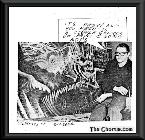 It's easy. All you need is a couple of gallons of paint and a mop. (Courtesy of O'Ceder)