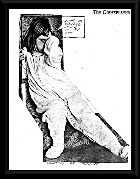 Mommy. My finger's stuck in my eye. (Courtesy of Murine)