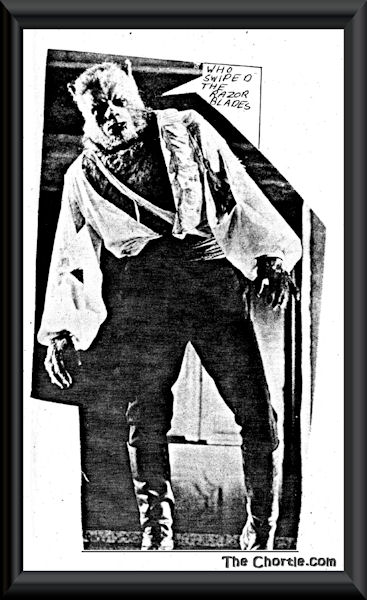 Who swiped the razor blades?