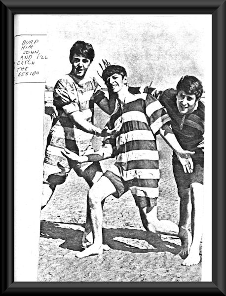 Burp him John and I'll catch the residue.