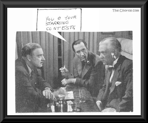 You and your starring contests.